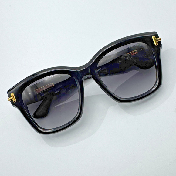 Tom Ford Sunglasses Icon TF1329-F 01B Black Butterfly Gray Gradient Asian Fit main image 16